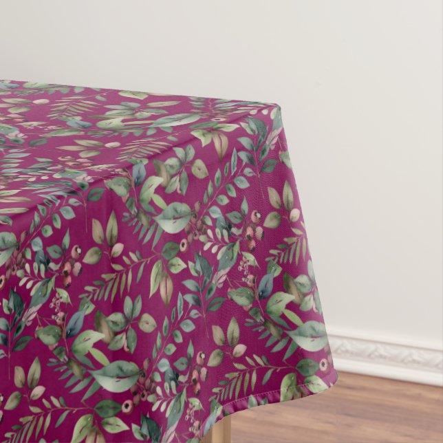 Nappe Winter Botanicals Rustic Burgundy Christmas (In Situ)