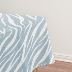 Nappe Zebra Print White Powder Blue Cute Modern Motif
