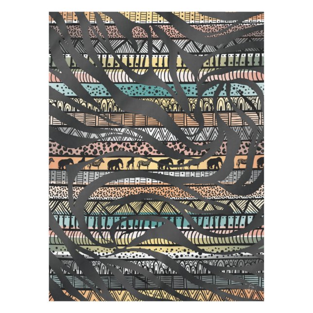 Nappe Zebra, un Motif africain tribal branché Imprimer (Devant)