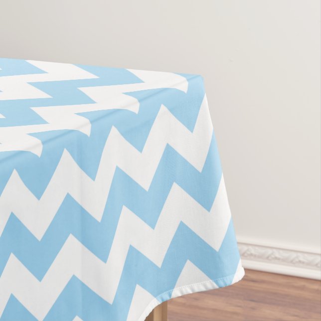 Nappe Zigzag bleu, Chevron bleu, Motif géométrique (In Situ)