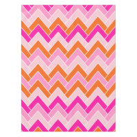 Zigzag Pink Et Orange Chevron