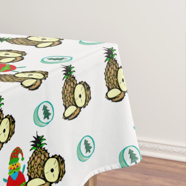 Nappes de Noël, Ananas Père Noël (In Situ)