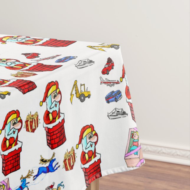 Nappes de Noël, jouets Père Noël (In Situ)