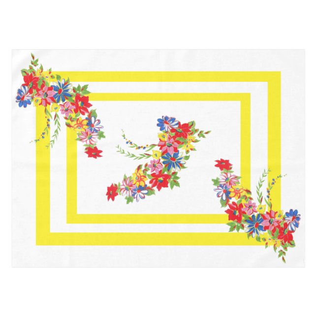Nappes florales vintages (Devant (Horizontal))