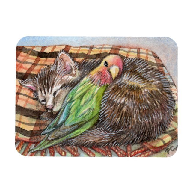 Napping Buddy Magnet (Horizontal)