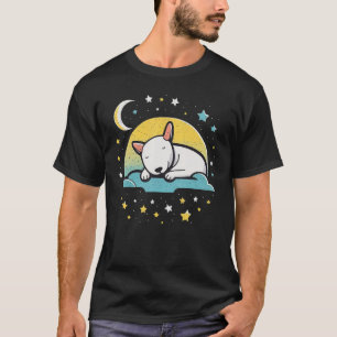 Napping Bull Terrier pajama on Bull Terrier Sleepi T-Shirt