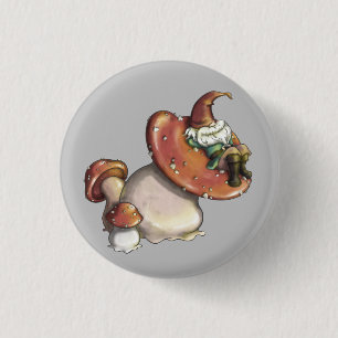 Napping Gnome 1 Inch Round Button