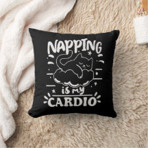 Napping Is My Cardio Simple Funny Cat Design