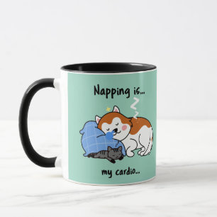 napping is... my cardio... sleeping nap mug