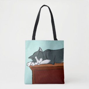 Napping Kitty Tote Bag