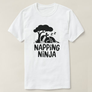 Napping Ninja - Cute Sleepy Ninja Art Funny Sleep T-Shirt