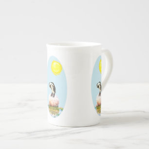 Napping Penguin in the Sun Bone China Mug