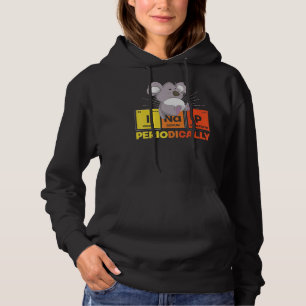 Napping Periodic Table Sleeping Cute Animal Funny Hoodie