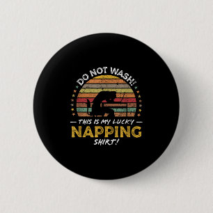 Napping Sleeping Funny Lazy Quote Retro Graphic 2 Inch Round Button