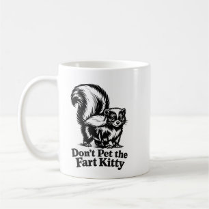 N'approchez pas le chat qui péte mug