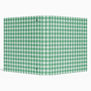 Nappy Mint Green Gingham Binder