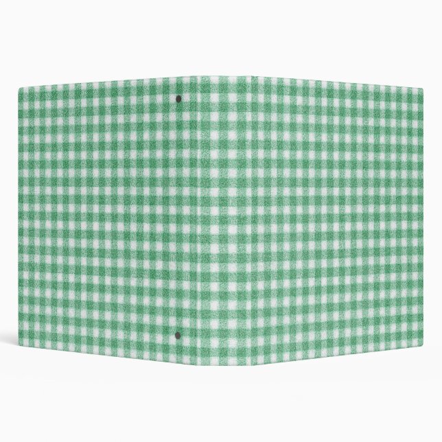 Nappy Mint Green Gingham  Binder (Background)