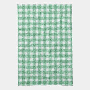 Nappy Mint Green Gingham  Kitchen Towel