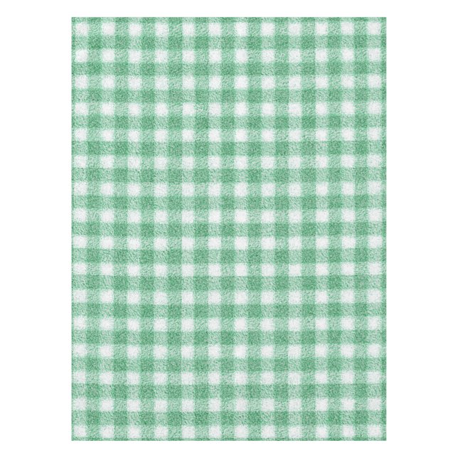 Nappy Mint Green Gingham  Tablecloth (Front)