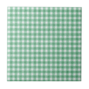 Nappy Mint Green Gingham  Tile