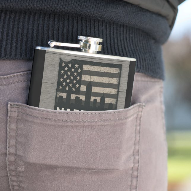 Naptown Born and Raised Flask (In Situ)