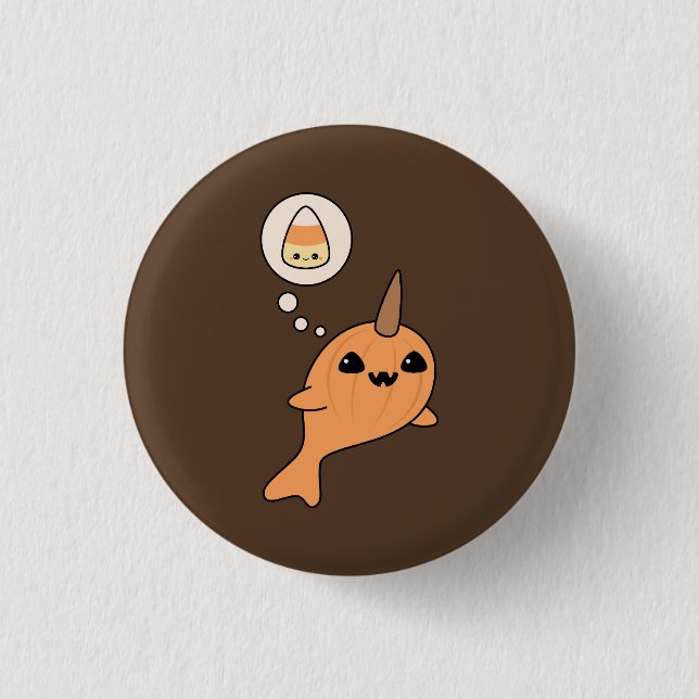 Nar O'Lantern 1 Inch Round Button (Front)