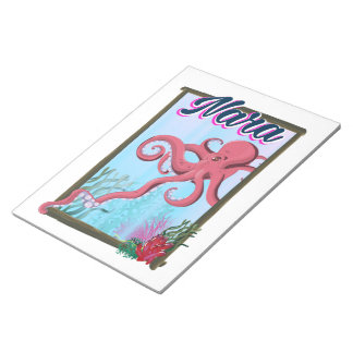Nara Japan Squid travel poster Notepad