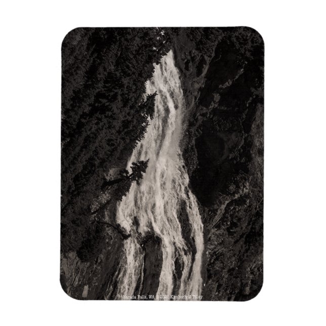 Narada Falls, WA Magnet (Vertical)