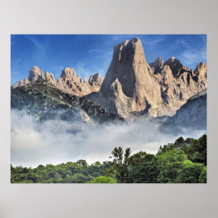 Naranjo de Bulnes, Limestone Park, Spain Poster