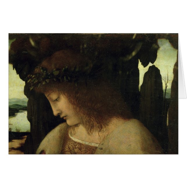 Narcisse à la fontaine (Devant horizontal)