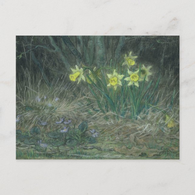 Narcissi and Violets, c.1867 Postcard (Front)