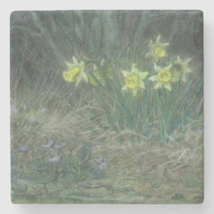 Narcissi and Violets, c.1867 Stone Coaster
