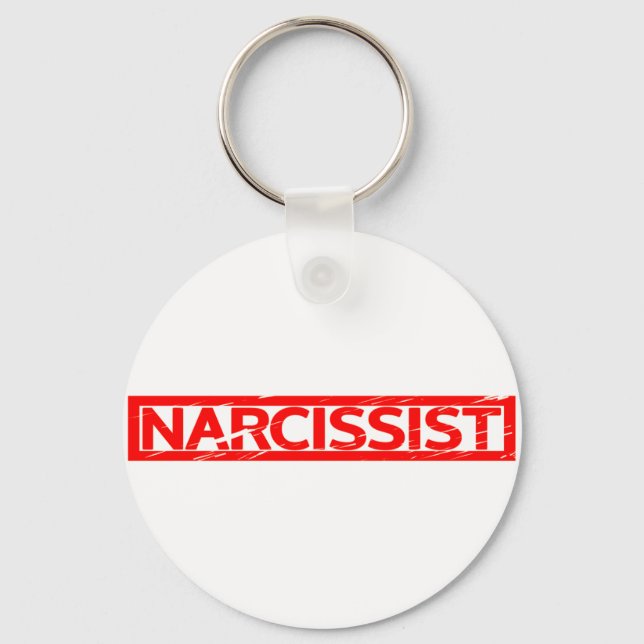 Narcissist Stamp Keychain (Front)