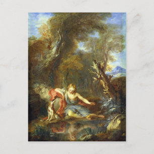 Narcissus, 1728 postcard