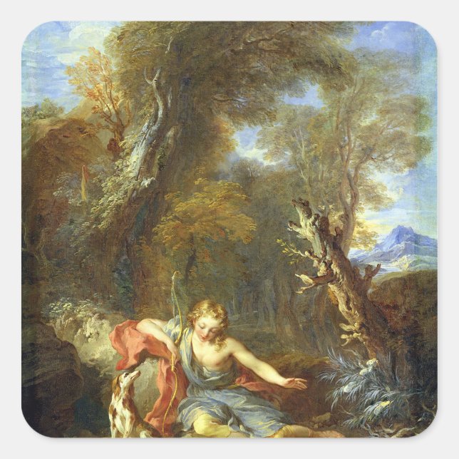Narcissus, 1728 square sticker (Front)