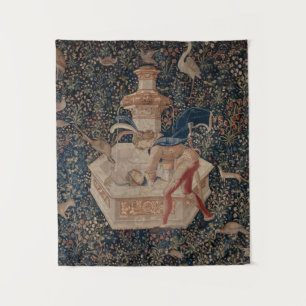 Narcissus at the Well, Medieval Tapestry