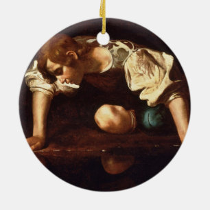 Narcissus by Michelangelo Merisi da Caravaggio Ceramic Ornament
