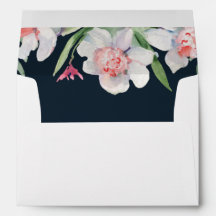 Narcissus on Navy with Return Address