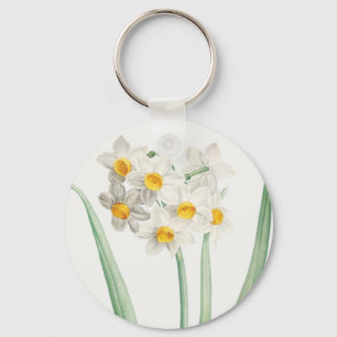 Narcissus, Pierre-Joseph Redouté, 1805 Keychain