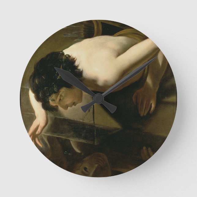 Narcissus Round Clock (Front)