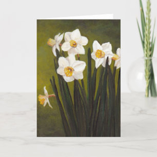 "Narcissus" Spring Flowers Art Greeting Card