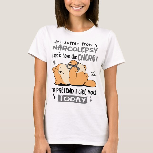 Narcolepsy Awareness Ribbon Support Gifts T-Shirt (Front)
