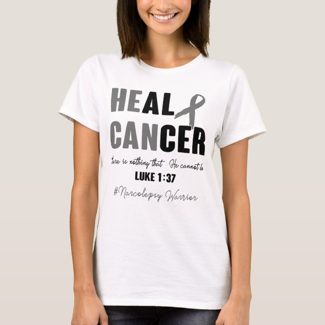 Narcolepsy Awareness Ribbon Support Gifts T-Shirt (Front)