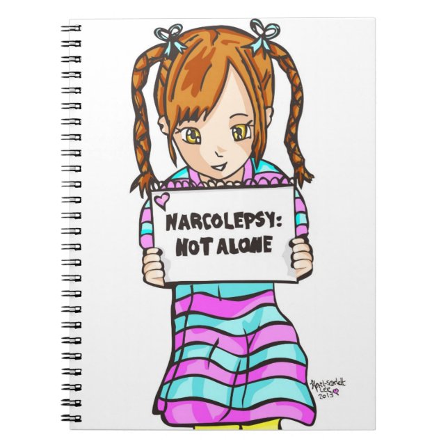 NARCOLEPSY: NOT ALONE™ Notebook (Front)