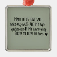 Narcotics Anonymous 3rd Step Prayer Ornament