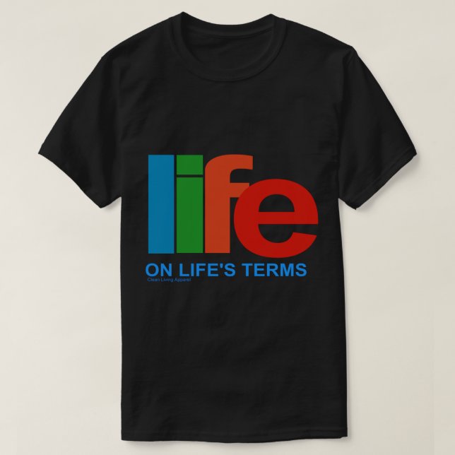 Narcotics Anonymous Life On Life&x27;s Terms 80s 9 T-Shirt (Design Front)