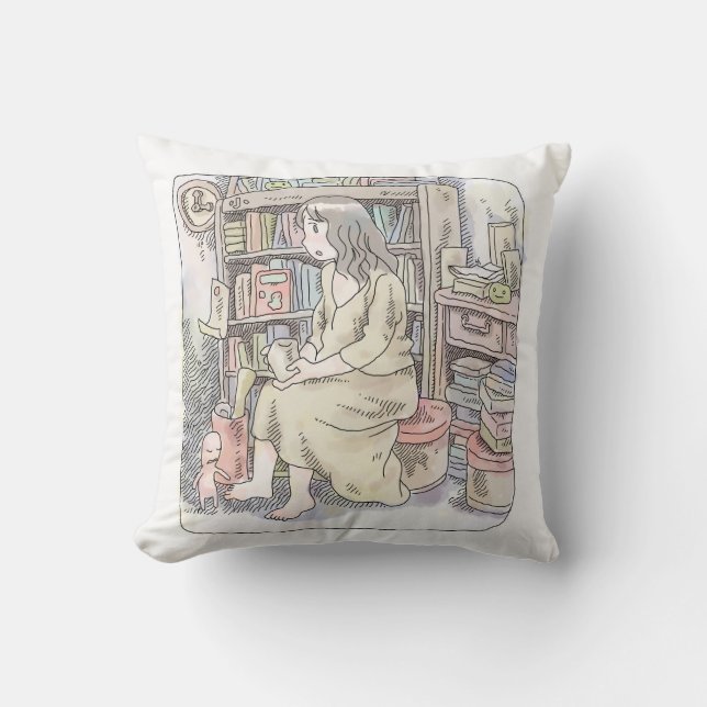 Nareniji Throw Pillow (Front)