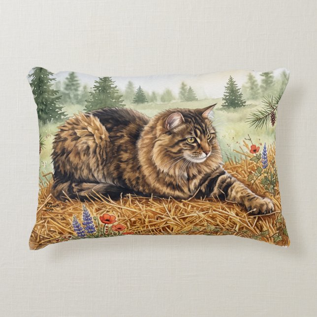 Nari of the Forest Accent Pillow (Front)