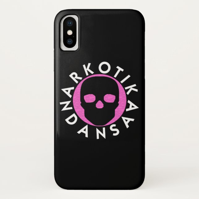 NARKOTIKA LIV Bubble Gum coque iPhone X noir N3 (Dos)