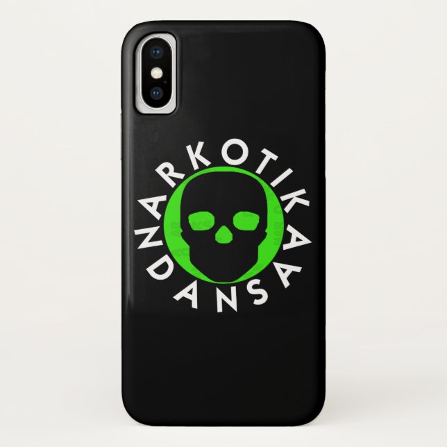 NARKOTIKA LIV Forest coque iPhone X noir N3 (Dos)